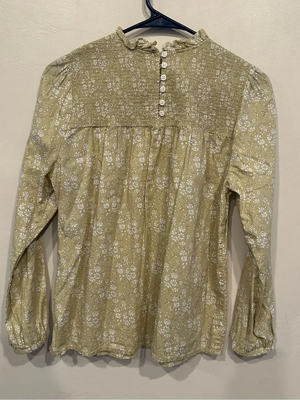 J.CREW Liberty Fabric Smocked Capel Floral Puff Long Sleeve Blouse Women’s S
